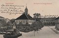 Angerm�nde, Brandenburg: Marktplatz mit Kriegerdenkmal