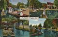 Spreewald (Gebiet), Brandenburg/Abfahrtsstelle in L�bbenau; Wotschofska; Postamt