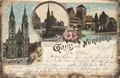 N�rnberg, Bayern/Henkersteg; Sch�ner Brunnen und Frauenkirche; Lorenzkirche