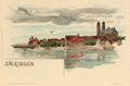 Bad S�ckingen, Baden-W�rttemberg/Stadtansicht; Aquarell