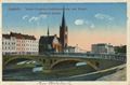 Liegnitz, Schlesien/Kaiser-Friedrich-Ged�chtniskirche und Kaiser-Friedrich-Br�cke