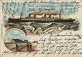 Bremerhaven, Bremen/Dampfer Kaiser Wilhelm der Gro�e; Neue Lloydhalle