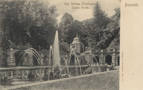 Bayreuth, Bayern: Kgl. Lustschloss Eremitage, Untere Grotte