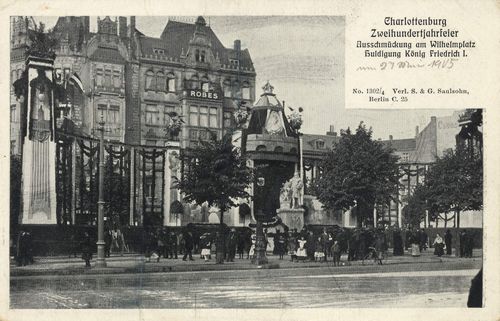 Berlin, Charlottenburg, Berlin: 200-jahrfeier Ausschm�ckung am Wilhelmplatz