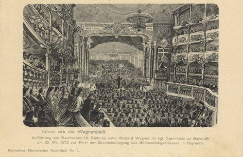 Bayreuth, Bayern: Opernhaus, Auff�hrung der 9. Sinfonie Beethovens