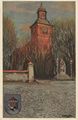 Angerburg, Ostpreu�en: Kirche und Kaiser-Wilhelm-Denkmal