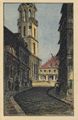 Auerbach (Vgtl.), Sachsen: Blick von der Plauenschen Stra�e nach dem Altmarkt