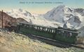 Eisenbahn am Gornergrat Mont-Rose und Lyskamm