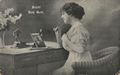 Frauenportrait, 'Beh�t Dich Gott'