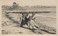 4 Frauen am Wasser sitzend