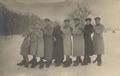 Gruppenportr�t im Schnee