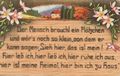 'Der Mensch braucht ein Pl�tzchen...'