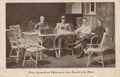 Prinz Sigismund mit Offizieren vor einer Baracke in den D�nen