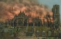 Reims, die Kathedrale w�hrend des Bombardements (19 September 1914)