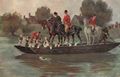 Meute auf einem Boot