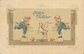 Synchron tanzende Kinder mit K�cken und Lamm