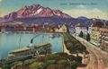 Luzern, Schweizerhofkai und Pilatus