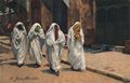Verschleierte Araberinnen auf der Stra�e