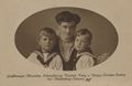 Gro�herzogin Alexandra, Erbgro�herzog Friedrich Franz und Herzog Christian Ludwig