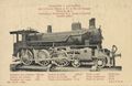 Dampflokomotive f�r die Eisenbahngesellschaft Nordspaniens
