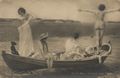 Badende M�dchen im Boot