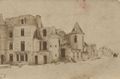 Stra�enansicht mit zerst�rten Geb�uden