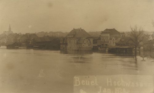 Beuel, Rhein-Hochwasser (Januar 1920)