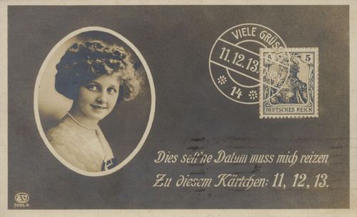 11.12.1913 ('Dies selt'ne Datum mu� mich reizen...')