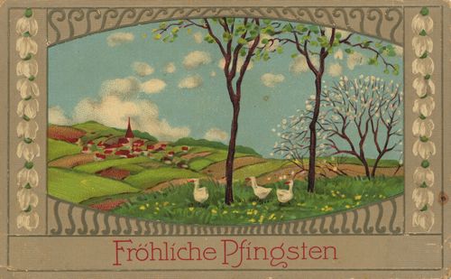 Dorf in H�gellandschaft