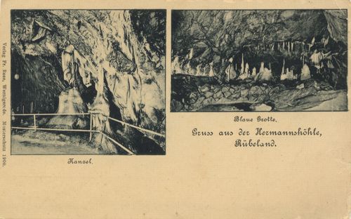 R�beland, Hermannsh�hle (Blaue Grotte)