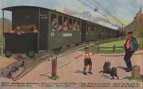 Auf der schw�bischen Eisenbahne III