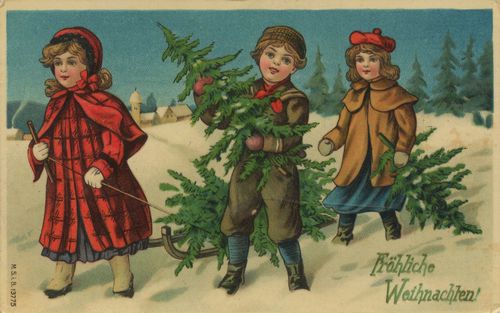 Mit Weihnachtsb�umen