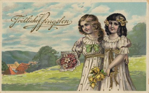 M�dchen mit Blumen