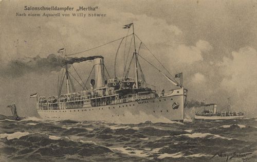 Salonschnelldampfer 'Hertha'