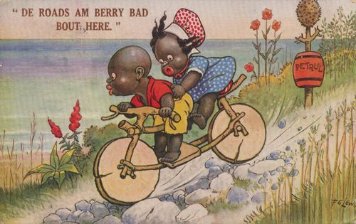 'De roads am berry bad bout here'