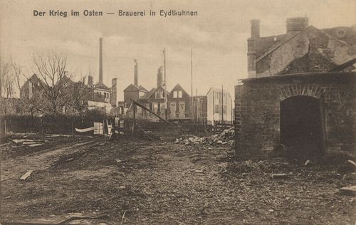 Der Krieg im Osten - Brauerei in Eydtkuhnen