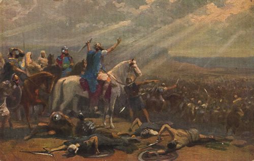 Josua gebietet der Sonne stillzustehen