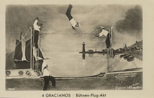 4 Gracianos, B�hnen-Flug-Akt