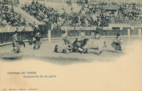 Corrida de Toros: Mazzantini en un quite