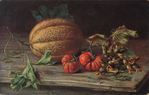 K�rbis, Tomaten, N�sse