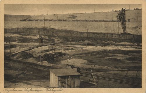 Tagebau im Senftenberger Kohlegebiet