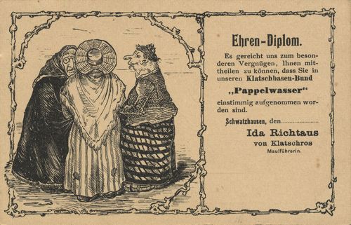Klatschbasen-Ehrendiplom