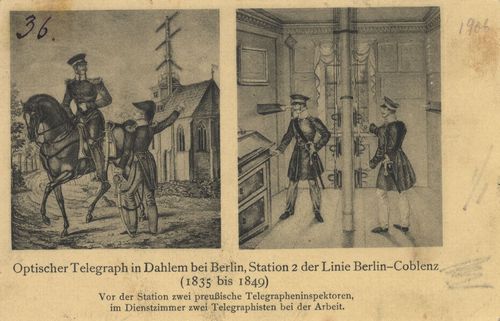 Optischer Telegraph in Dahlem bei Berlin