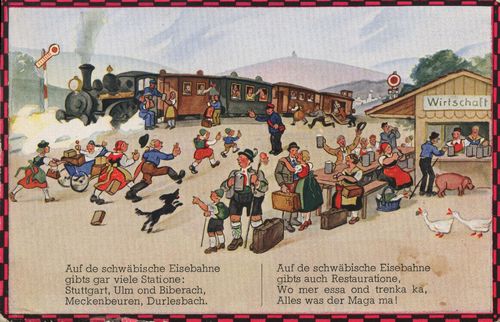 Auf der schw�bischen Eisenbahne I