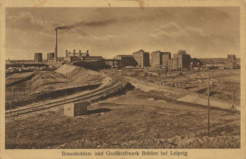 Braunkohlen- und Gro�kraftwerk B�hlen bei Leipzig