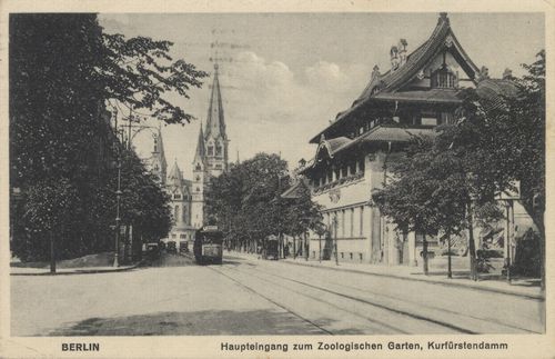 Haupteingang, Kurf�rstendamm und Kaiser-Wilhelm-Ged�chtniskirche