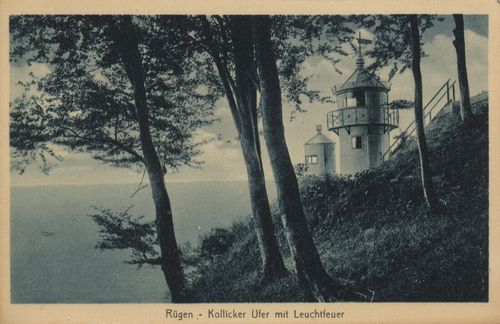 R�gen, Kollicker Ufer mit Leuchtfeuer