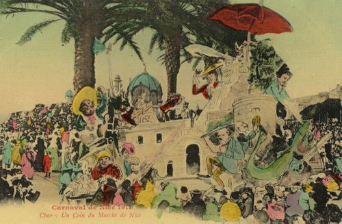 Umzug 1911: Un Coin du March� de Nice