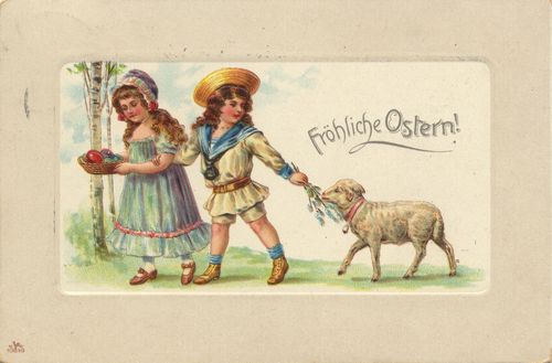 Kinder mit Lamm