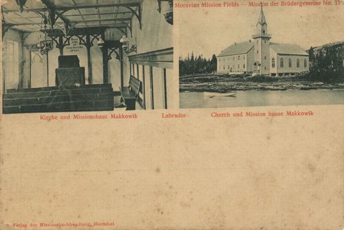 Labrador (Neufundland), Kirche und Missionshaus Makkowik